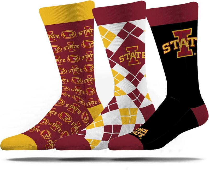Strideline Store Mens NCAA Dress Socks- The Executive 3 Pack-One Size Fits Most - Image 1